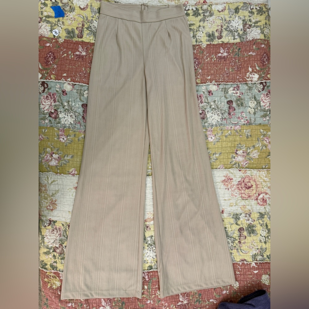 Naked Wardrobe Cream Wide Leg Pants